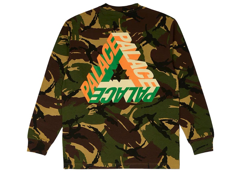 Palace P-3D Longsleeve (FW23) Woodland Camo Men's - FW23 - US