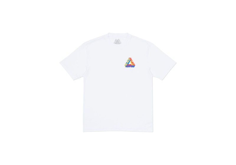 Palace P-3D T-Shirt (Summer 2017) White/Yellow/Red/Blue Men's