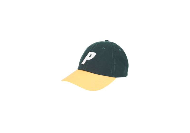 Palace P 6-Panel 2 Tone Ripstop Dark Green/Yellow