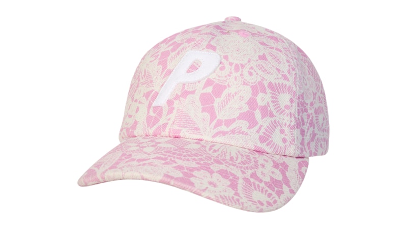 Palace P 6-Panel Hat (SS26) Lace Print Pink Men's - SS26 - GB
