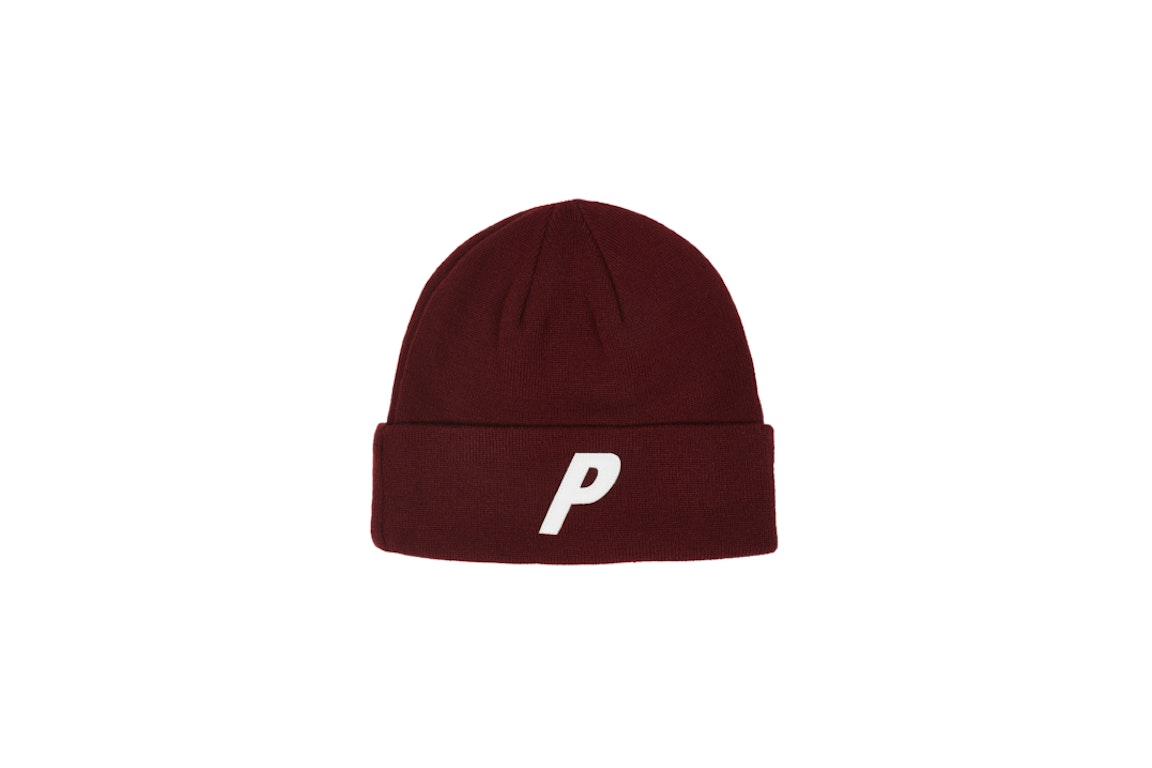 Pre-owned Palace P Beanie Burgundy