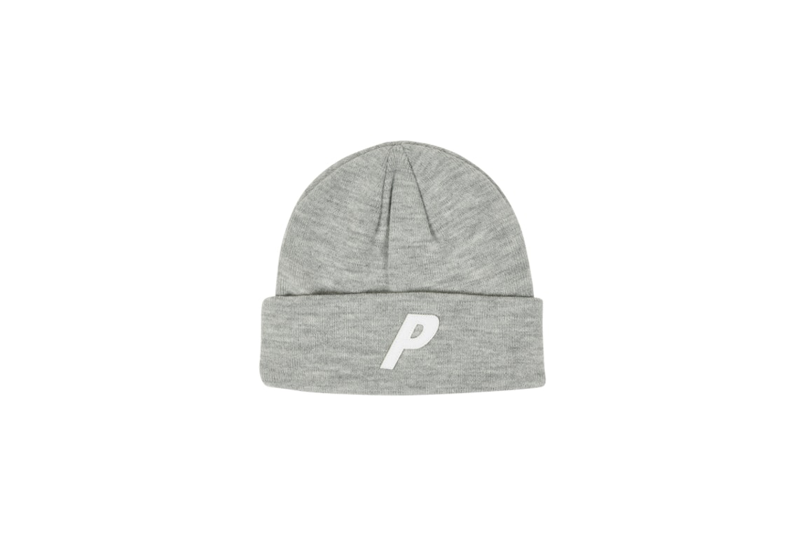 Pre-owned Palace P Beanie Light Grey Marl