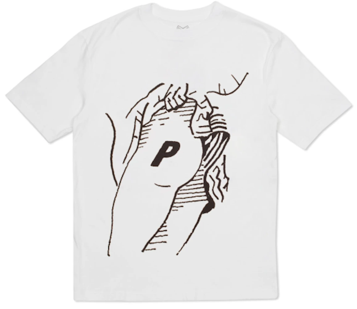 Palace P-Bum T-Shirt White Men's - Spring 2016 - GB