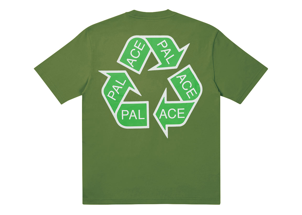 Palace P Cycle T-shirt Green Men's - SS21 - US