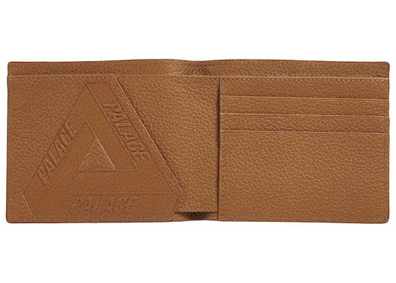 Palace P Embossed Billfold Wallet Brown - FW21 - US