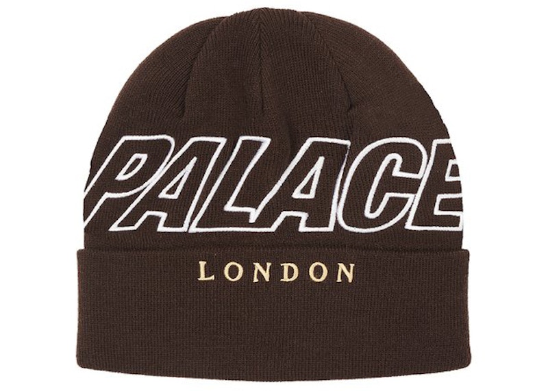 Palace P-London Beanie Brown - FW21 - JP