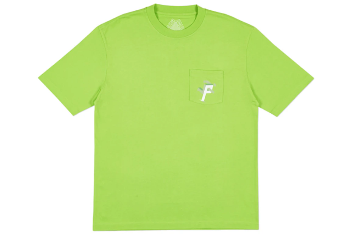 Palace P Man Pocket T-Shirt Lime Green/White
