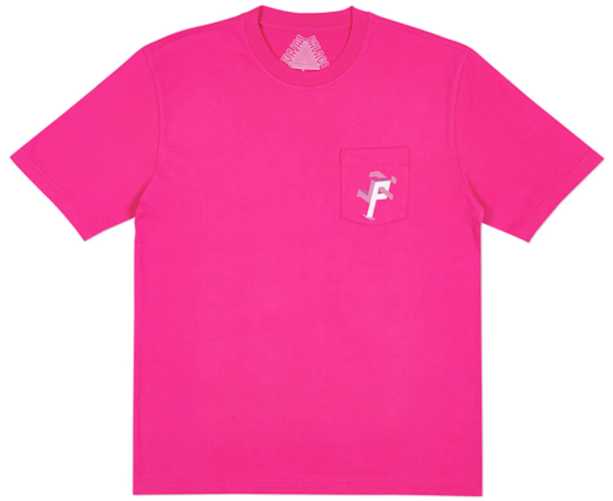 Palace P Man Pocket T-Shirt Pink/White Men's - Spring 2018 - US
