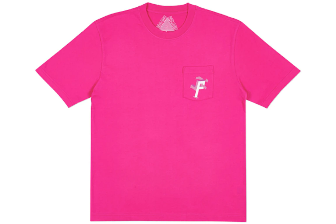 Palace P Man Pocket T-Shirt Pink/White