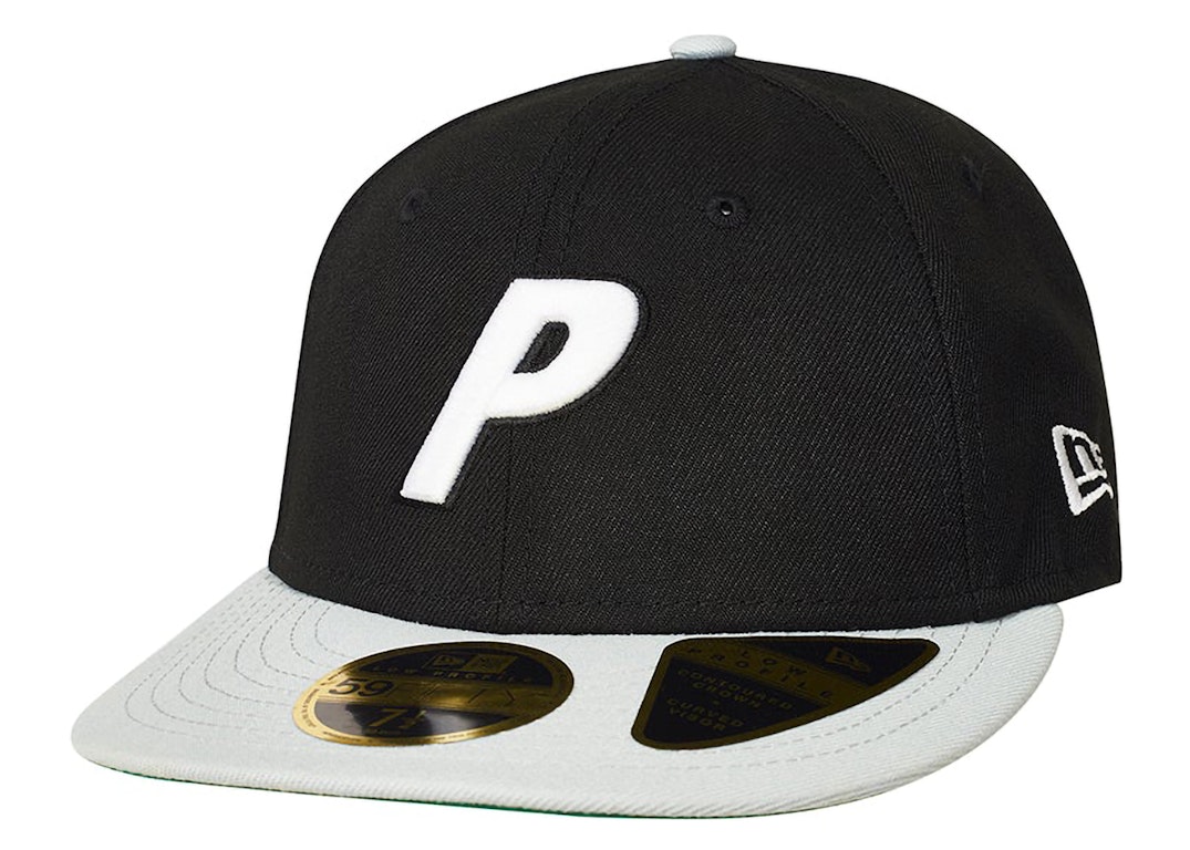 Pre-owned Palace P New Era Lp 59fifty Fitted Cap Black/gray