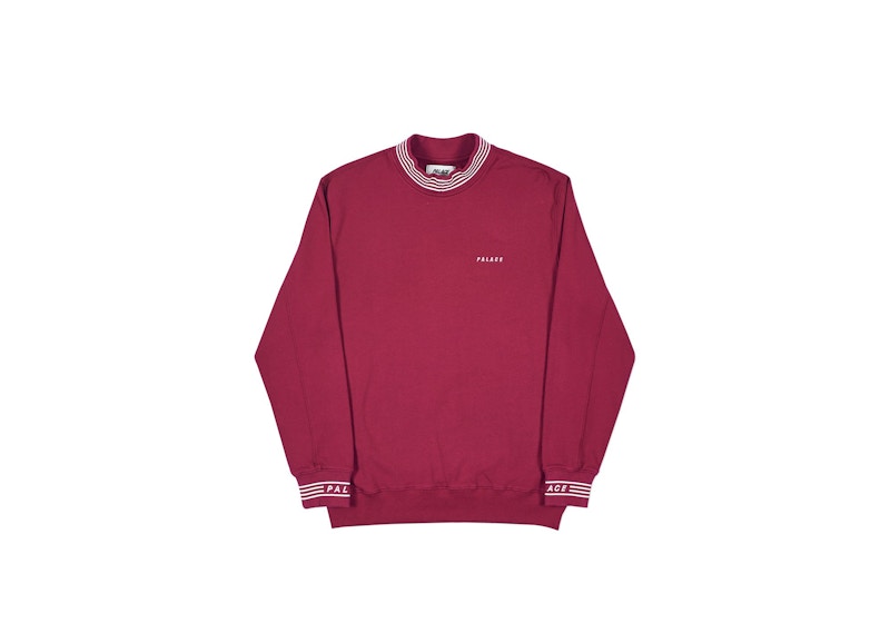 Palace P-Rib Crew Beet Red Men's - SS18 - US