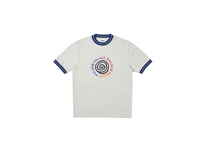 Palace P Ringer T-Shirt Grey Marl