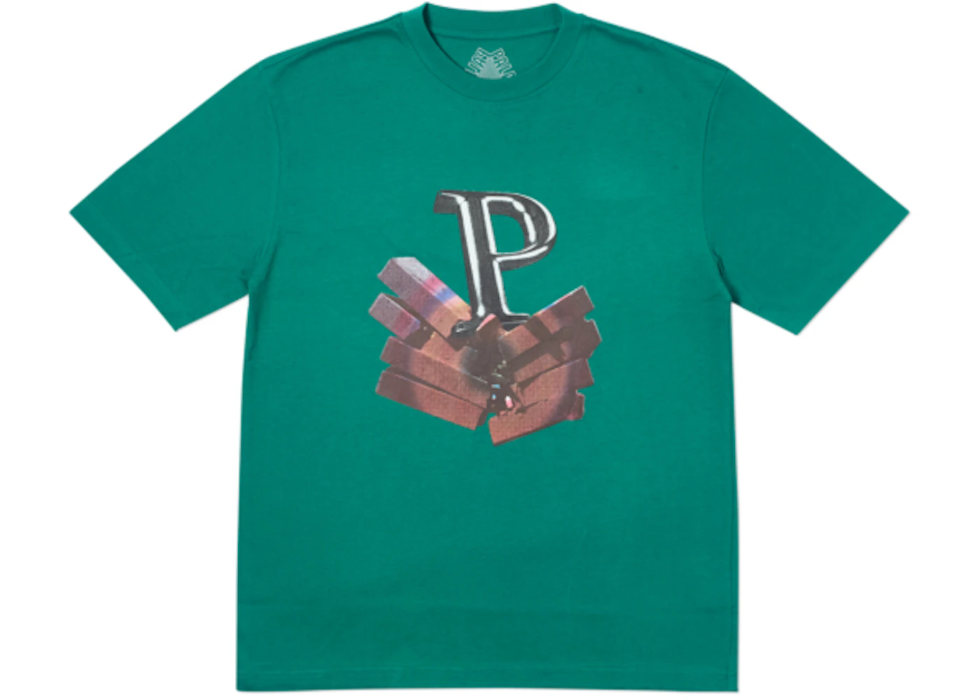 Palace P Smish T-Shirt Green - SS19 Men's - US