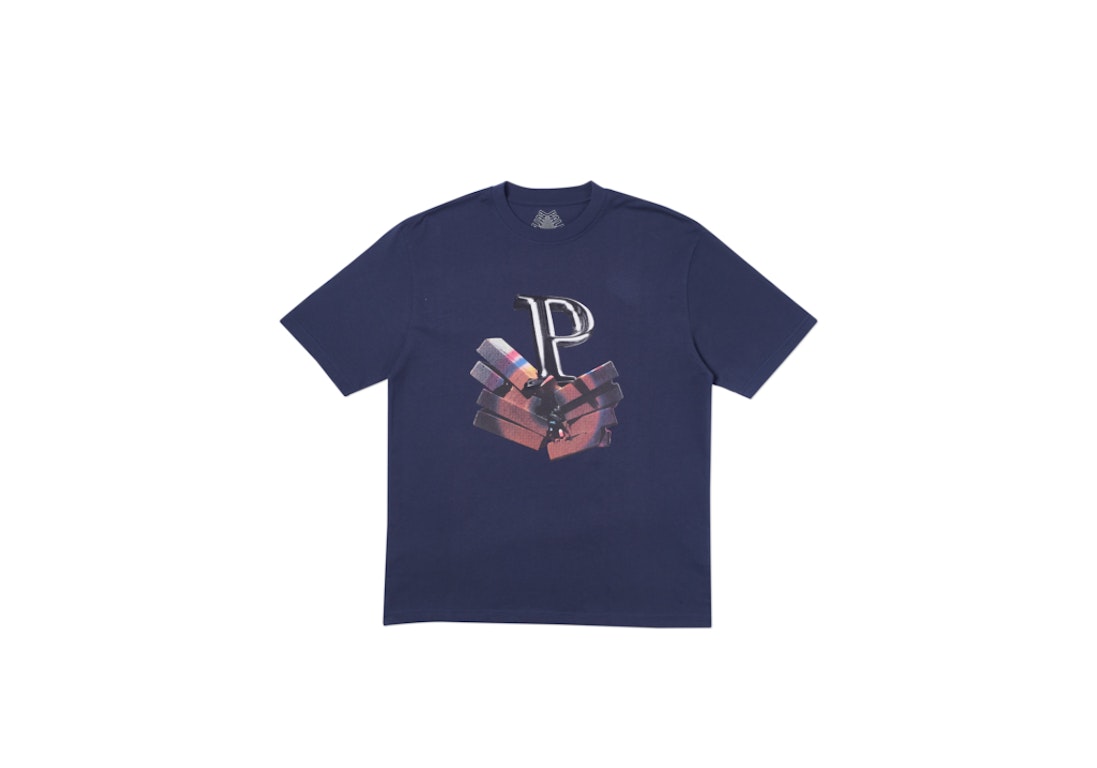 Pre-owned Palace P Smish T-shirt Navy