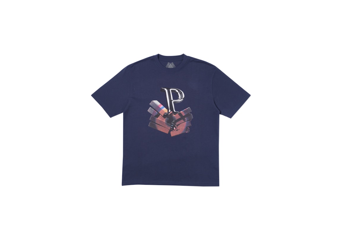 Pre-owned Palace P Smish T-shirt Navy