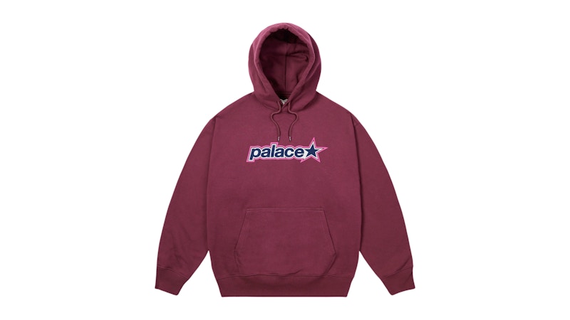 トップス Palace Font Hoodie SS24 XXL Navy Pink Palace P Star Hoodie Rich Wine Men's - SS26 - US