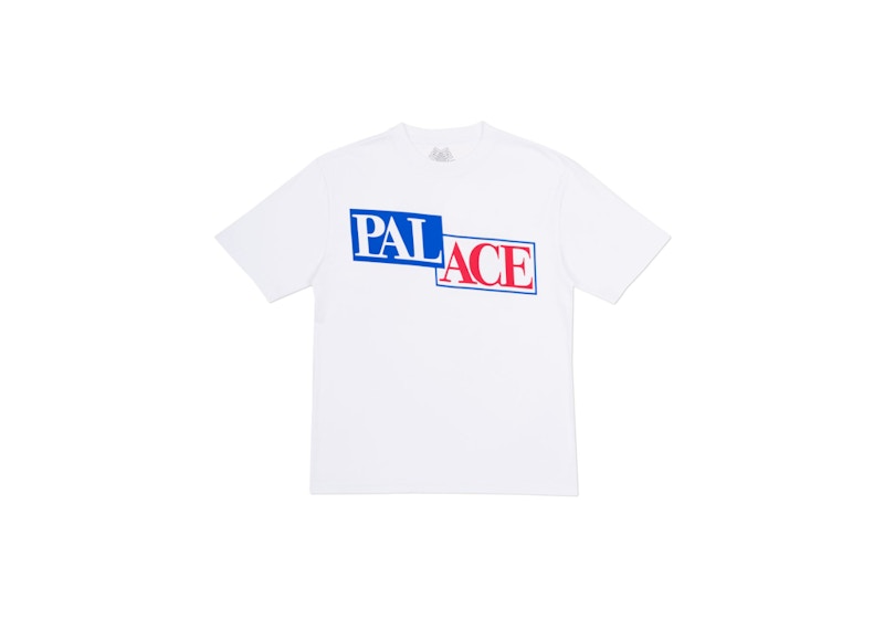 Palace P Star T-Shirt White/Blue/Red 