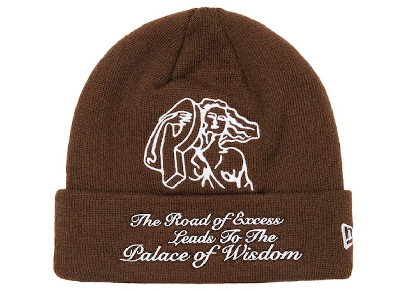 Palace P-Statue New Era Beanie Brown