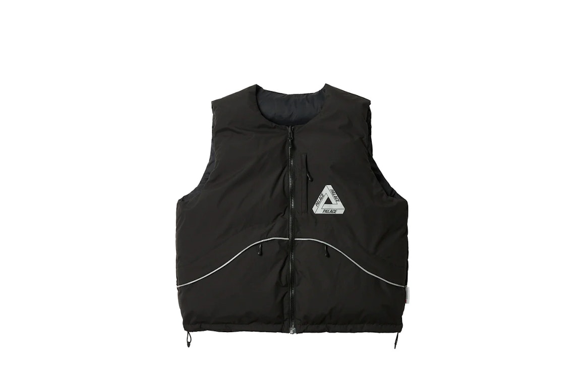 Pre-owned Palace P-tech Reversible Puffa Vest Black
