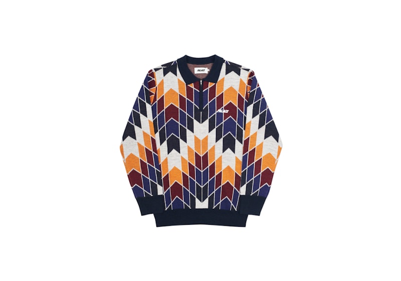 Palace Swirly Wurly Knit Navy/White Men's - Spring 2018 - US