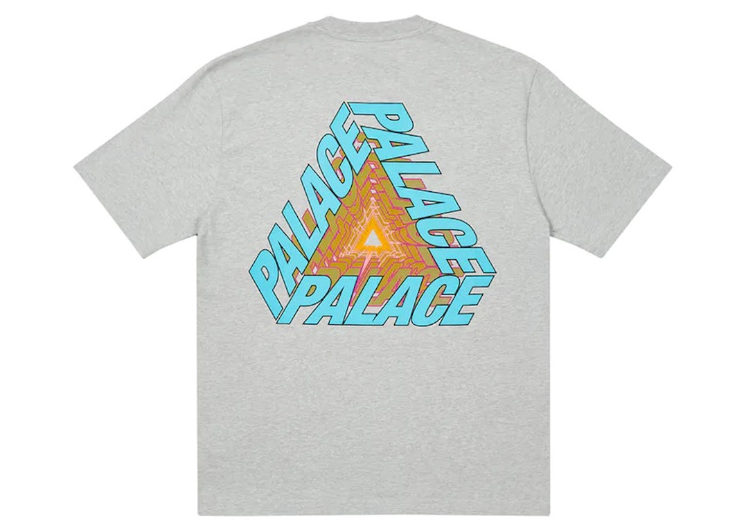 Pre-owned Palace P3 Bare Times T-shirt Grey Marl