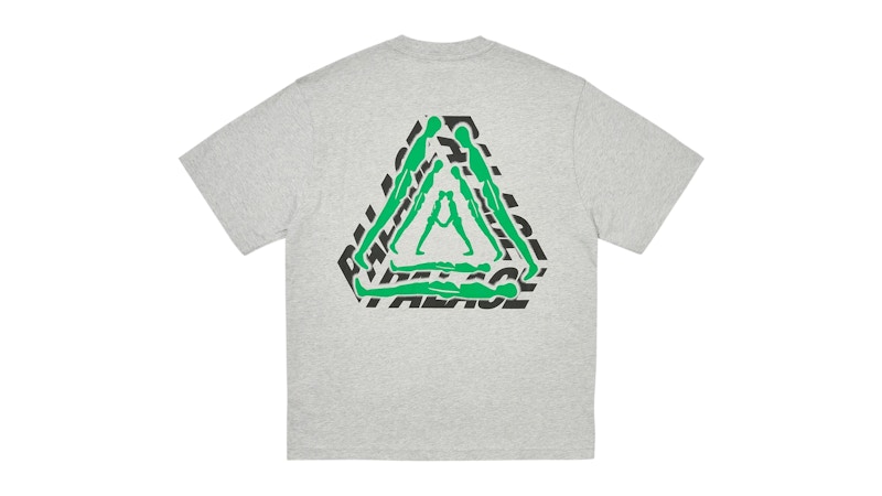 Palace P3 Lean T-Shirt Grey Marl Men's - SS25 - US