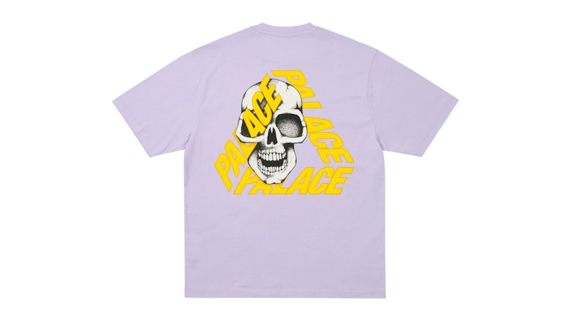 Palace P3 Skull T-shirt Pastel Purple Men's - SS25 - GB