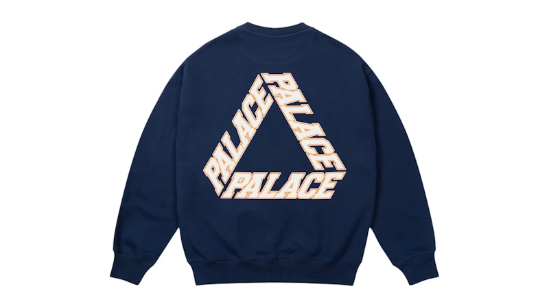 Palace P3 Stitch Crew Navy
