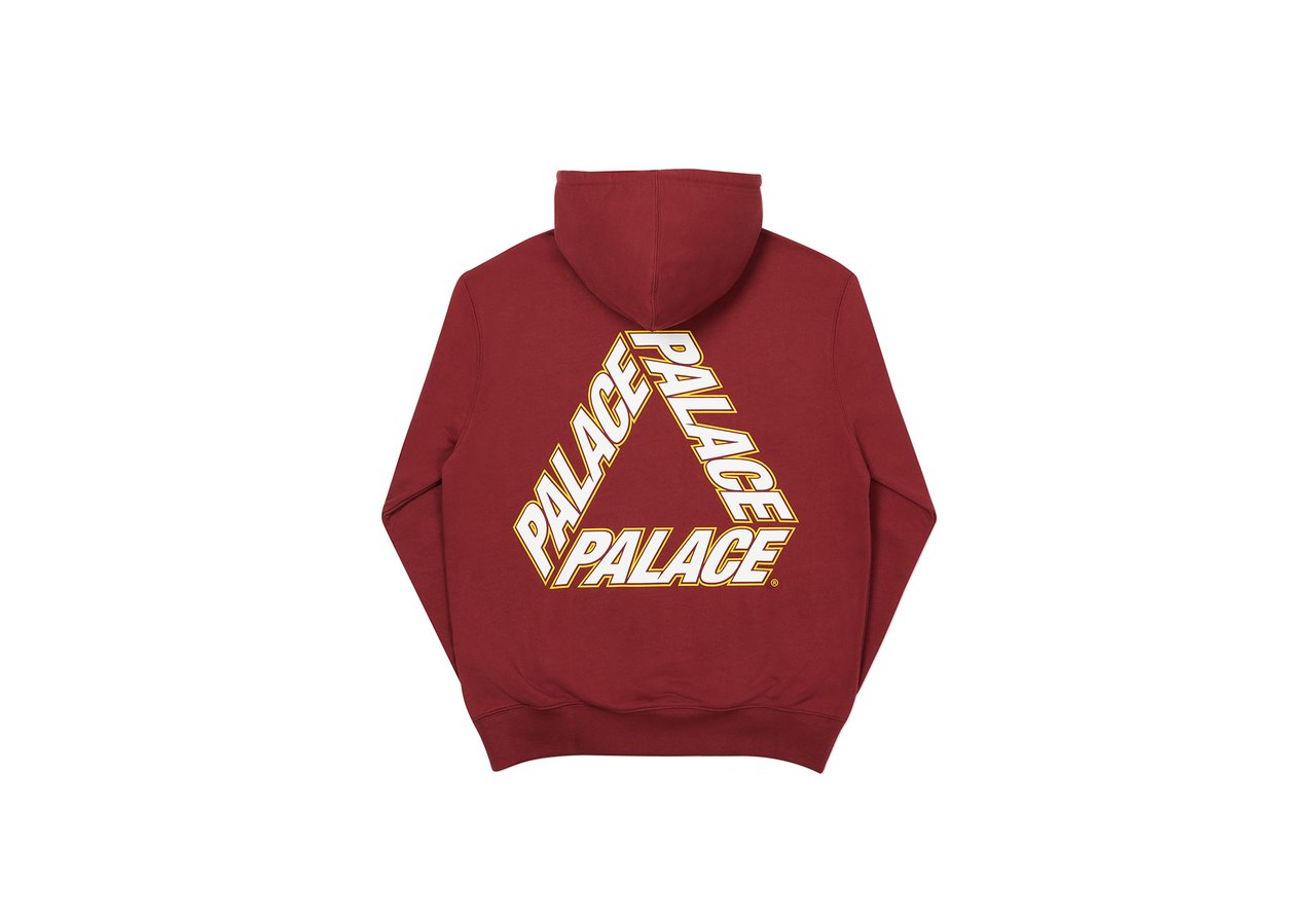 Palace P3 Team Hood Burgundy Men's - FW20 - GB