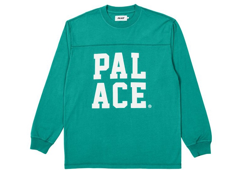 Palace PAL ACE Panel Longsleeve Ice Blue Men's - FW21 - US