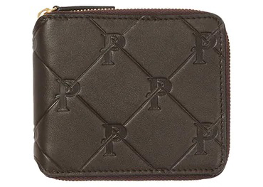 Palace PAL-M-Gram Leather Zip Wallet Brown - SS23 - US