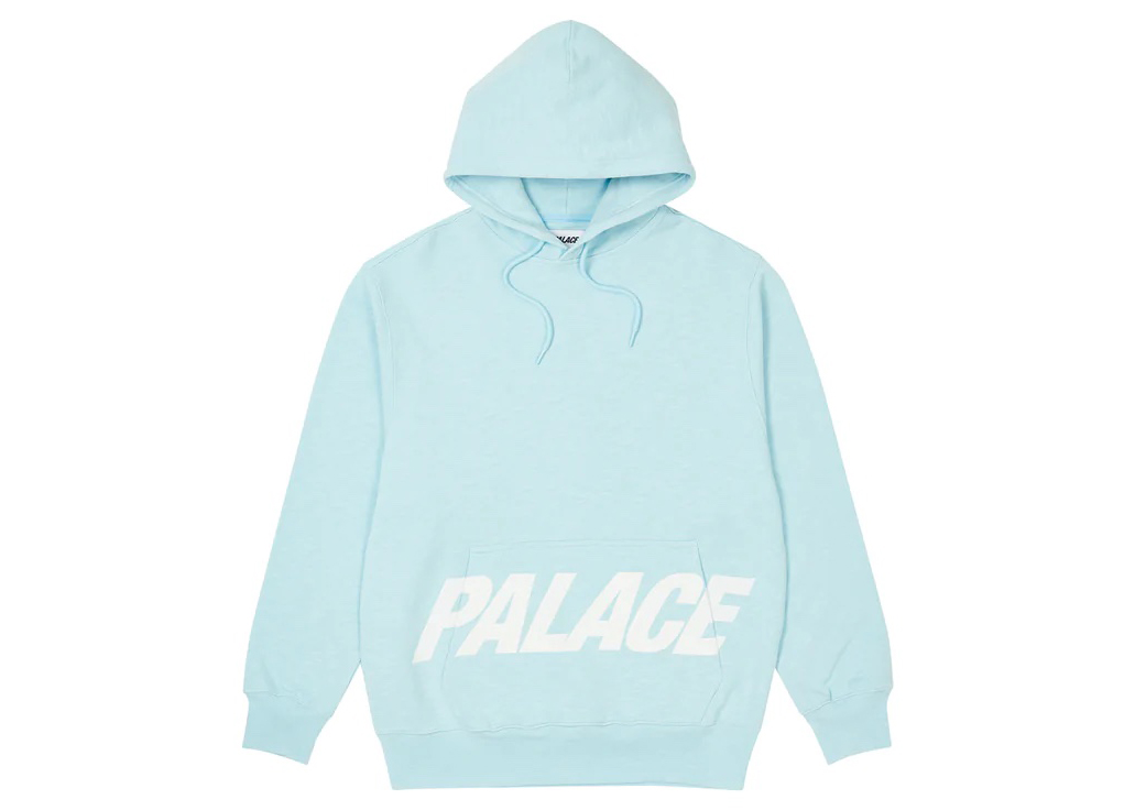 Palace PAL Pocket Slub Hood Light Blue Uomo - FW22 - IT