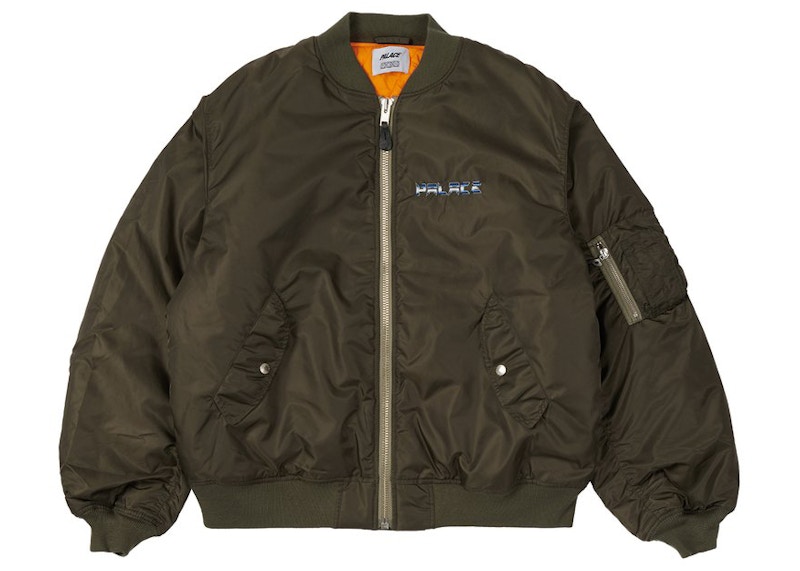 Palace PEZ Pezman MA1 Jacket Olive Men's - FW21 - GB