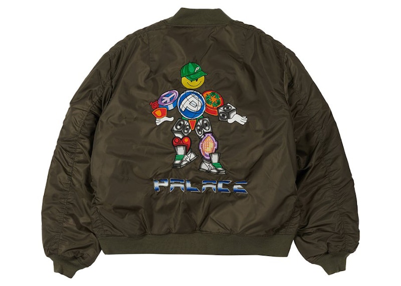 Palace PEZ Pezman MA1 Jacket Olive Men's - FW21 - US