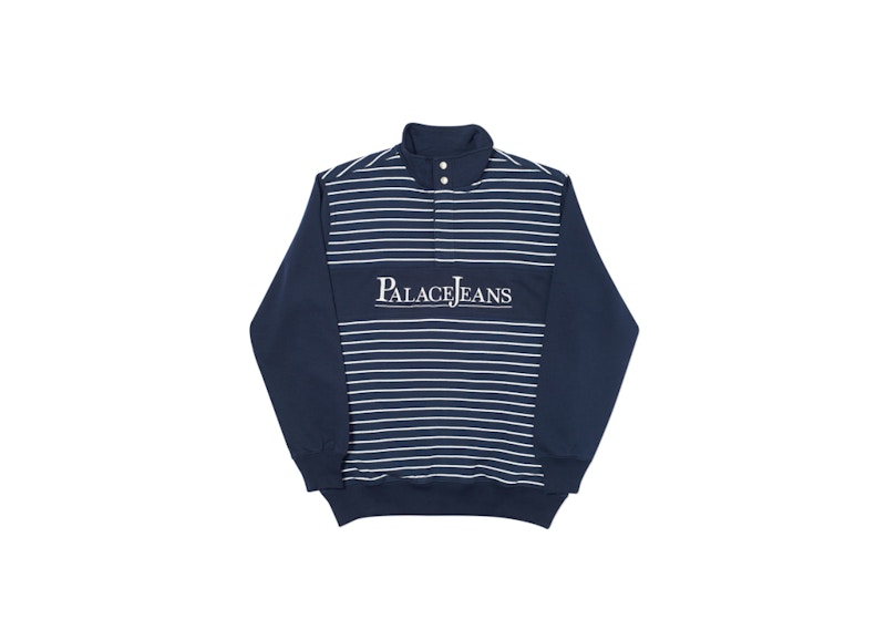 Palace PJ Popper Neck Navy