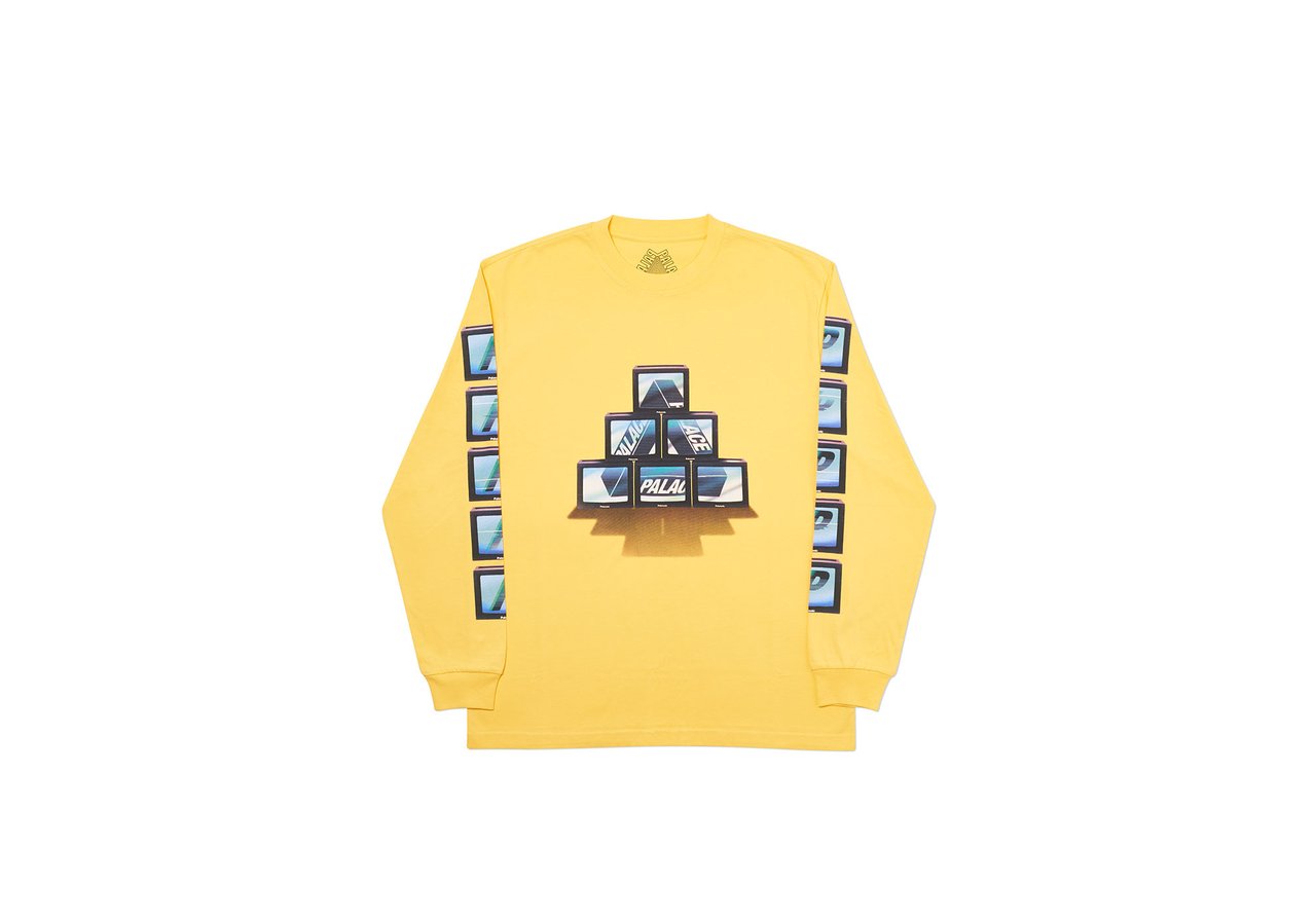 Palace PTV Longsleeve Yellow Men's - FW19 - US