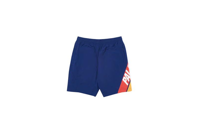 Pre-owned Palace Men's Pal Beam Cotton Shell Short In Navy Blue
