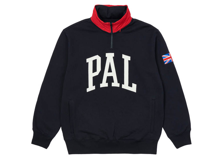 Palace Pal GB 1/4 Zip Navy - SS22 Men's - US
