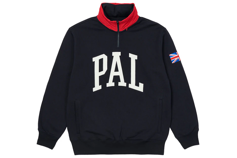 Palace Pal GB 1/4 Zip Navy