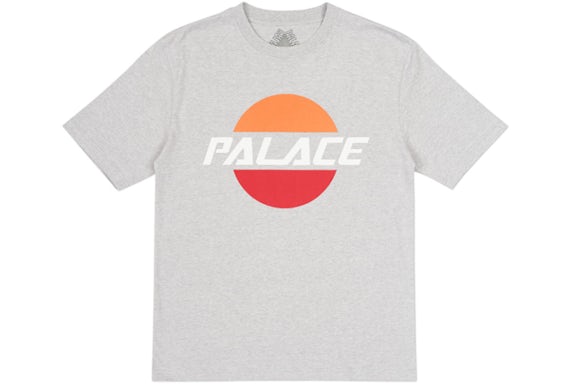 Palace Pal Sol T-Shirt Grey Marl/Orange/White/Red