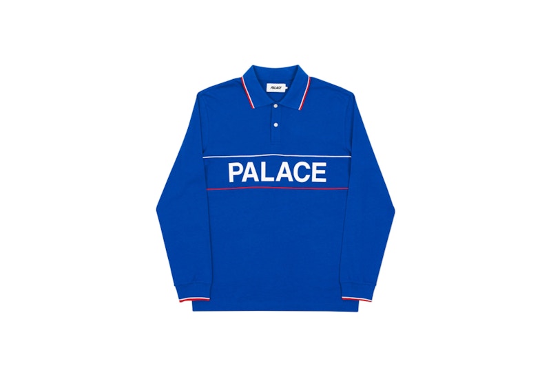 Palace Handle Longsleeve Polo Blue