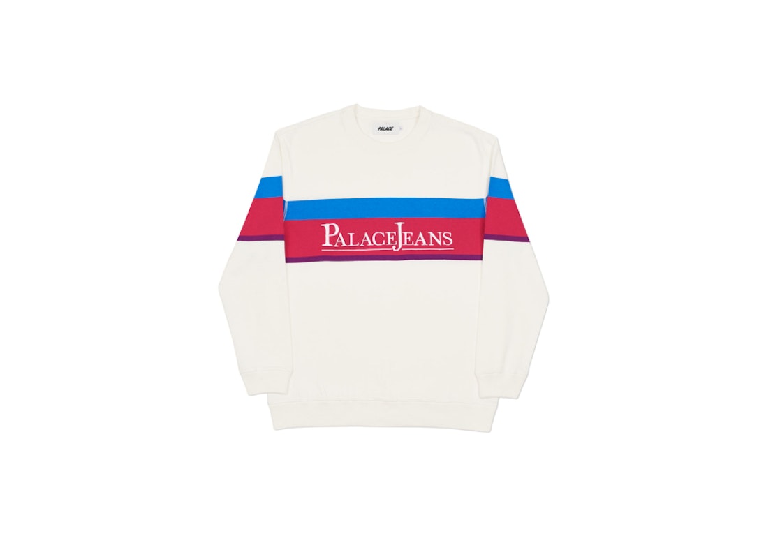 Pre-owned Palace Jeans Crew White