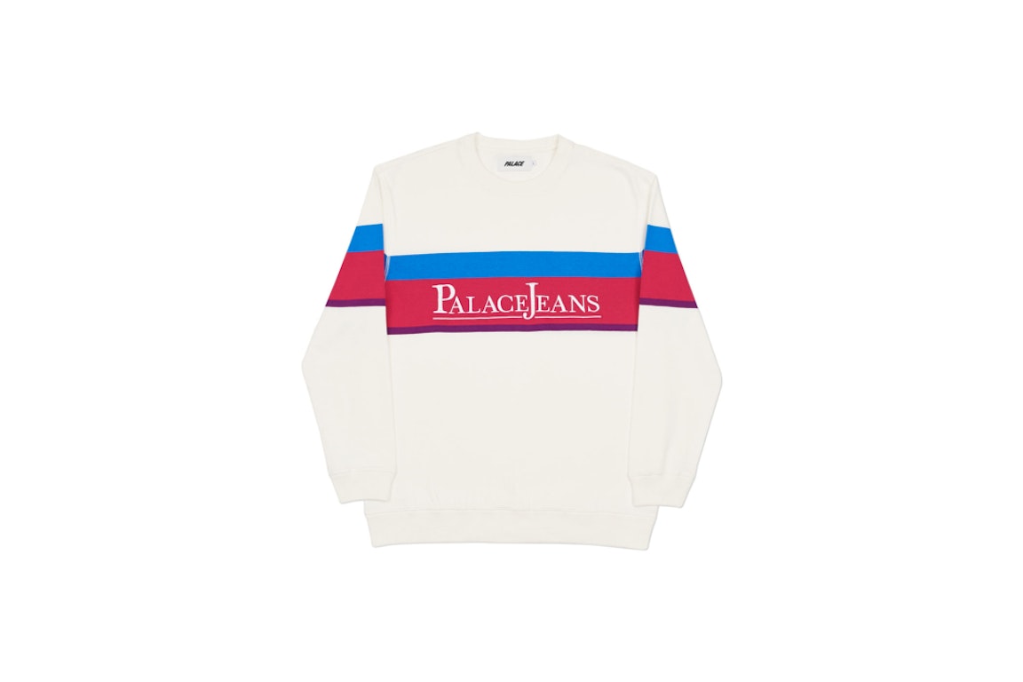 Pre-owned Palace Jeans Crew White