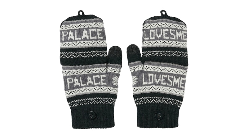 Palace Loves Me Knitted Gloves Black Men's - SS26 - US