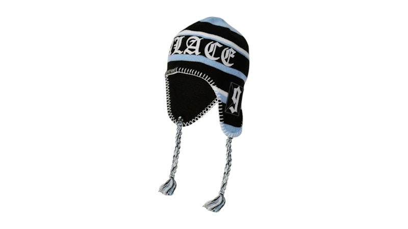 Pre-owned Palace Men's   Union Peruvian Beanie In Black