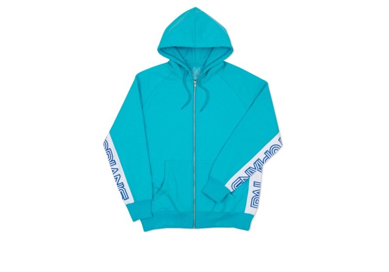 Palace Utopians Sport Zip Hood Aqua Men s FW16 US