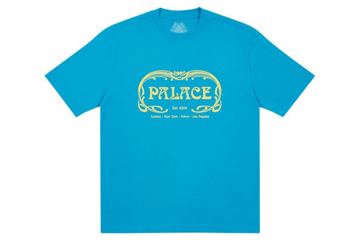 Pre-owned Palace Palais T-shirt Petrol Blue