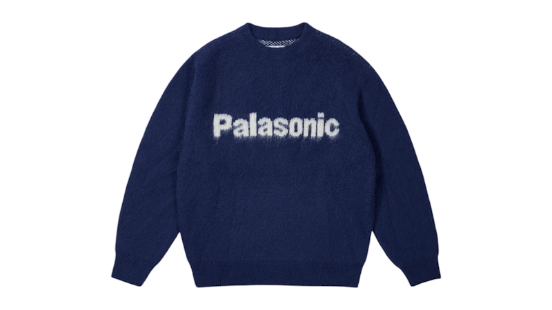 Palace Palasonic Knit Crew Deep Sea Blue Men's - SS26 - US