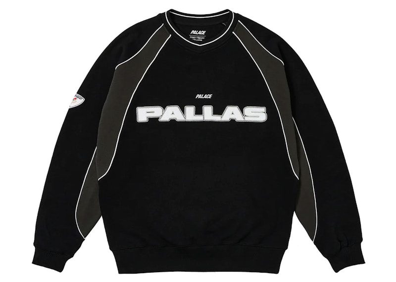 Palace Pallas Panel Crew Black Men's - FW23 - US