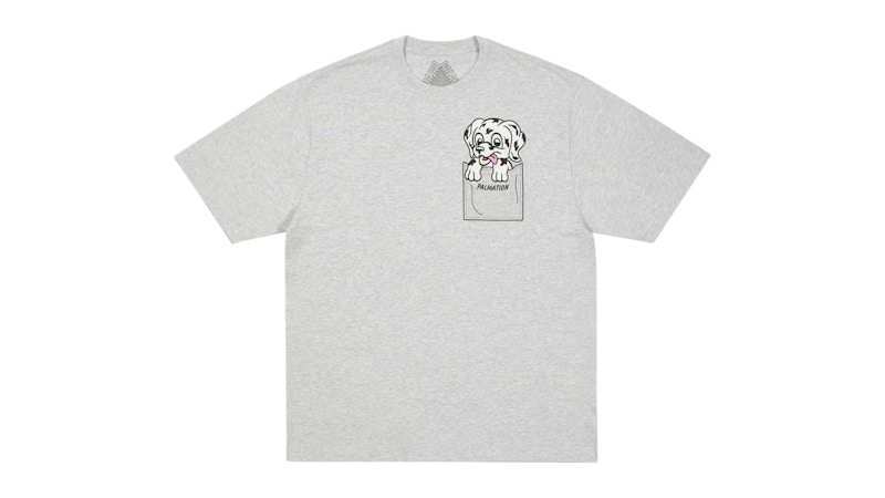 Pre-owned Palace Men's Palmation T-shirt In Grey Marl In Gray